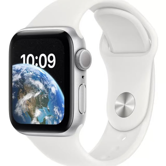 Apple Watch Series SE 2 (2022) GPS 40 mm - Aluminium Silver - Sport band White