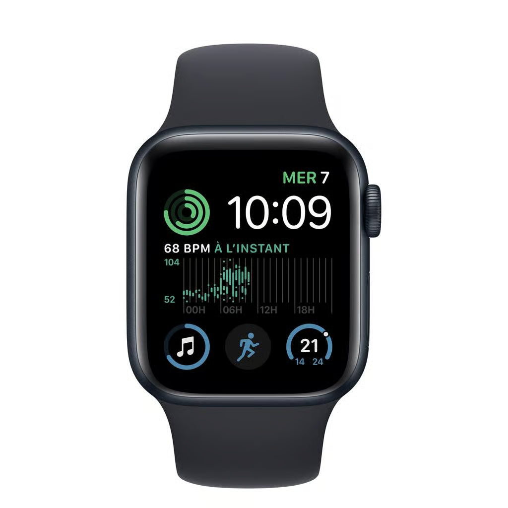 Apple Watch Series SE 2 (2022) GPS 40 mm - Aluminium Midnight - Sport band Black