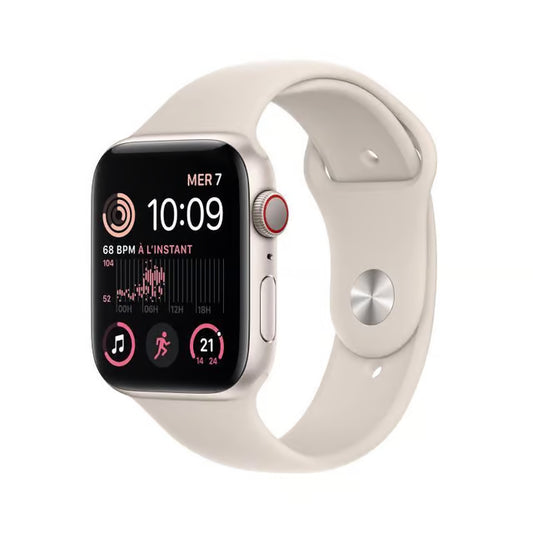 Apple Watch Series SE 2 (2022) GPS 40 mm - Aluminium Starlight - Sport band Starlight
