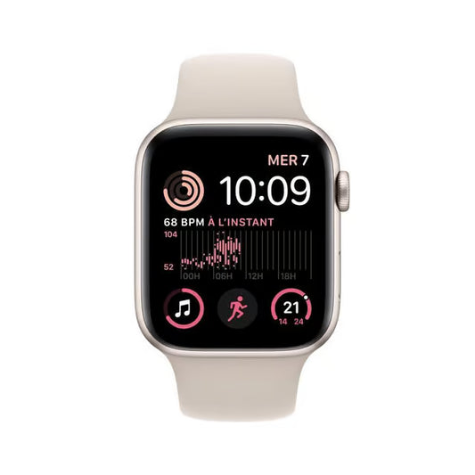 Apple Watch Series SE 2 (2022) GPS 40 mm - Aluminium Starlight - Sport band Starlight